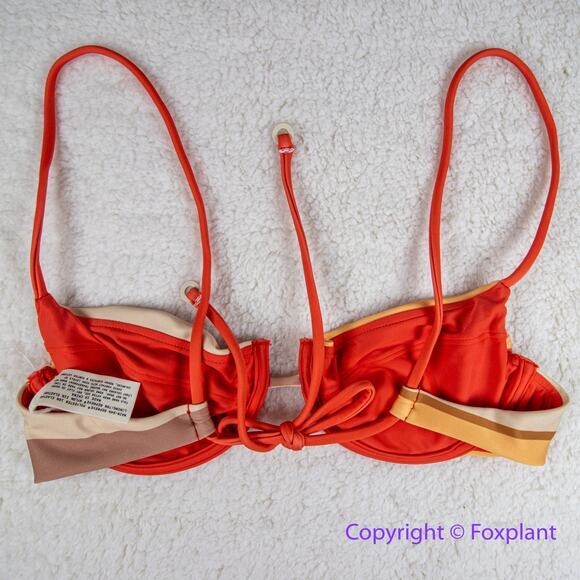 New! Set! Zulu & Zephyr Free People Tie Curve Brief Bikini, size 6‎ - Picture 8 of 15